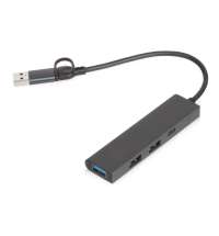 USB-хаб «Command» с коннектором 2-в-1 USB-C и USB-A, 2.0/3.0