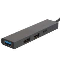 USB-хаб &laquo;Command&raquo; с коннектором 2-в-1 USB-C и USB-A, 2.0/3.0