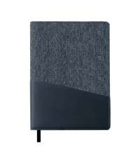 Ежедневник недатированный DENIM, синий, формат А5, блок в линейку