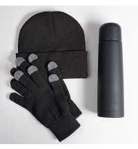 Набор подарочный GET WARM: перчатки, шапка, термос