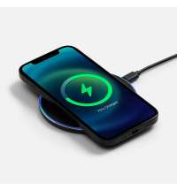Беспроводное зарядное устройство с подсветкой Lightcore, черное