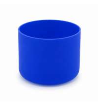 Бутылка стеклянная с манжетой и держателем Glassy, синяя
