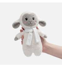 Мягкая игрушка Beastie Toys, овечка с белым шарфом