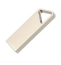USB flash-карта SPLIT (16Гб), серебристая, 3,6х1,2х0,5 см, металл