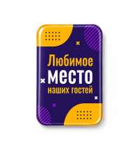 Объемный стикер из эпоксидной смолы на дверь вертикальный
