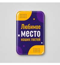 Объемный стикер из эпоксидной смолы на дверь вертикальный