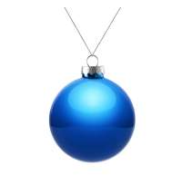 Елочный шар Finery Gloss, 8 см, глянцевый, светло-синий