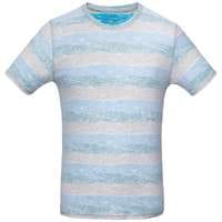 Футболка мужская двусторонняя голубая с зеленым «RAYET»