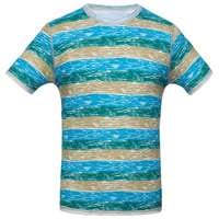 Футболка мужская RAYET двусторонняя, голубая с зеленым