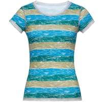 Футболка женская RAYET LADY двусторонняя, голубая с зеленым