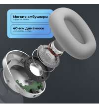 Беспроводные накладные наушники Stereo Ultra ANC, BT 5.4, ANC/ENC, 500мАч