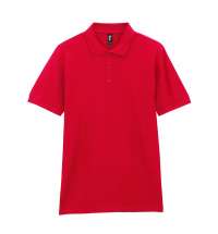 Футболка поло PREMIUM COTTON ADULT DOUBLE PIQUE, КРАСНЫЙ S