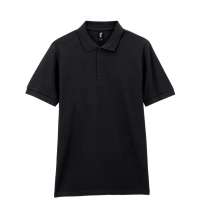 Футболка поло PREMIUM COTTON ADULT DOUBLE PIQUE, ЧЕРНЫЙ S