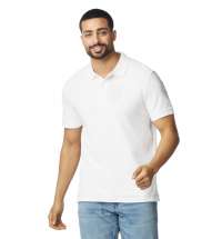 Футболка поло PREMIUM COTTON ADULT DOUBLE PIQUE, БЕЛЫЙ S