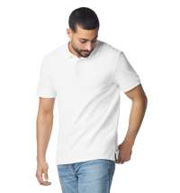Футболка поло PREMIUM COTTON ADULT DOUBLE PIQUE, БЕЛЫЙ S