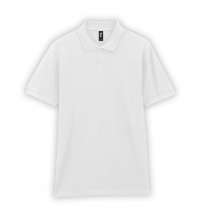 Футболка поло PREMIUM COTTON ADULT DOUBLE PIQUE, БЕЛЫЙ S