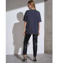 Футболка Oversize Premium, темно-серая (антрацит)