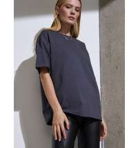 Футболка Oversize Premium, темно-серая (антрацит)