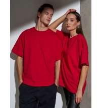 Футболка Oversize Premium, красная