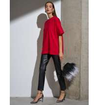 Футболка Oversize Premium, красная