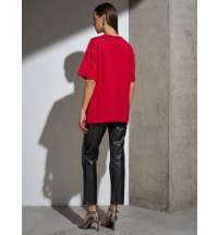 Футболка Oversize Premium, красная