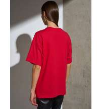 Футболка Oversize Premium, красная
