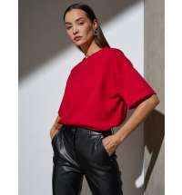 Футболка Oversize Premium, красная