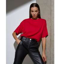 Футболка Oversize Premium, красная