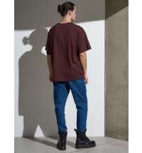 Футболка Oversize Premium, коричневая (шоколад)