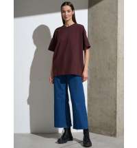 Футболка Oversize Premium, коричневая (шоколад)