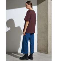 Футболка Oversize Premium, коричневая (шоколад)