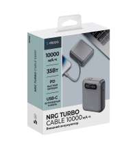 Внешний АКБ NRG Turbo Cable 10000 mAh, 35Вт