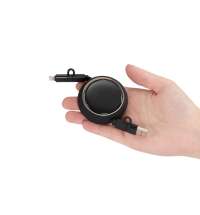 Складной кабель с переходниками pocketCoil, черный