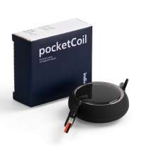 Складной кабель с переходниками pocketCoil, черный