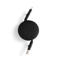 Складной кабель с переходниками pocketCoil, черный