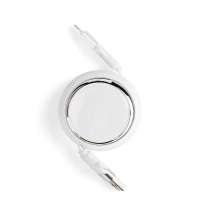 Складной кабель с переходниками pocketCoil, белый
