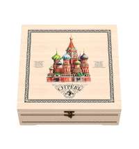 Подарочный набор &laquo;Народы России&raquo; с 7 видами чая и матрешкой с малиновым вареньем внутри