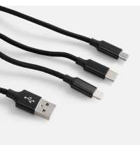 Кабель Triple Charge в футляре ver.2, черный