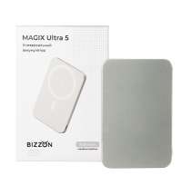 Универсальный аккумулятор MAGIX Ultra 5 (5000мАч) с быстрой и беспроводной зарядкой, серебристый