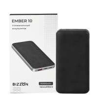 Универсальный аккумулятор EMBER 10 (10000мАч) с быстрой зарядкой, черный