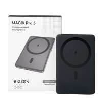 Универсальный аккумулятор MAGIX Pro 5 (5000мАч) с быстрой и беспроводной зарядкой, черный