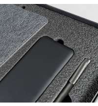 Набор подарочный  DENIM: ежедневник, ручка и power bank в коробке  с ложементом