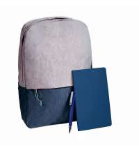Подарочный набор READYPACK: рюкзак,  ручка, блокнот, синий