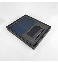 Набор подарочный RIFF: ежедневник, ручка и power bank в коробке  с ложементом