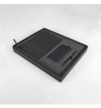 Набор подарочный RIFF: ежедневник, ручка и power bank в коробке  с ложементом