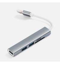 USB-хаб Slotto, серый