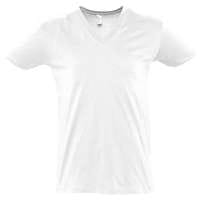 Футболка мужская MASTER 150 с глубоким V-обр. вырезом, белая