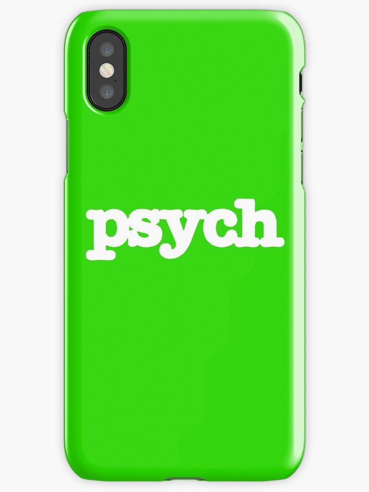 Логотип на чехле psych
